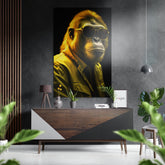 Cool Monkey Brushed Aluminum Dibond Wall Art.